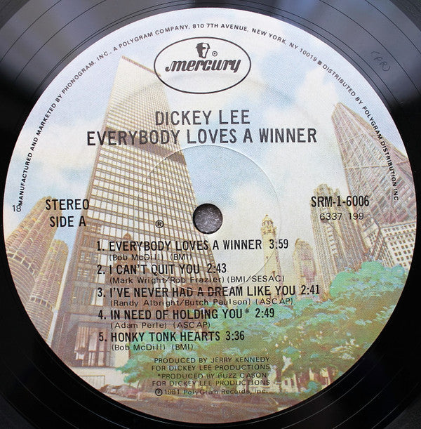 Lee, Dickey - Everybody Loves A Winner (VG+) (Vinyl LP)