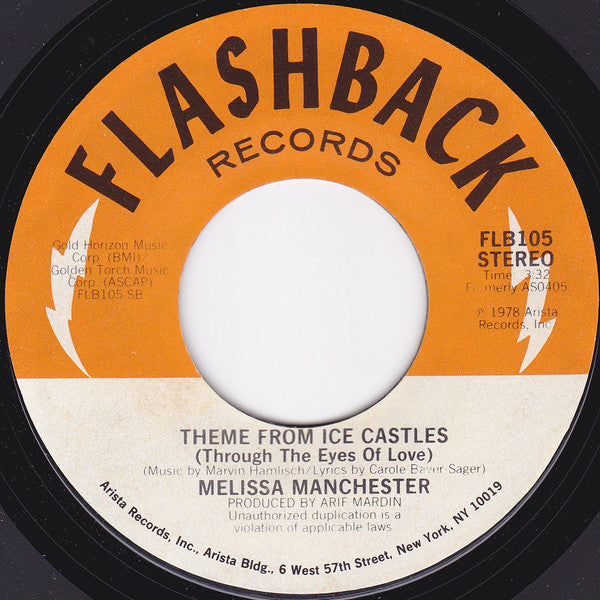 Manchester, Melissa - Don't Cry Out Loud / Theme From Ice Castles (Through The Eyes Of Love) (VG+) (Vinyl LP)