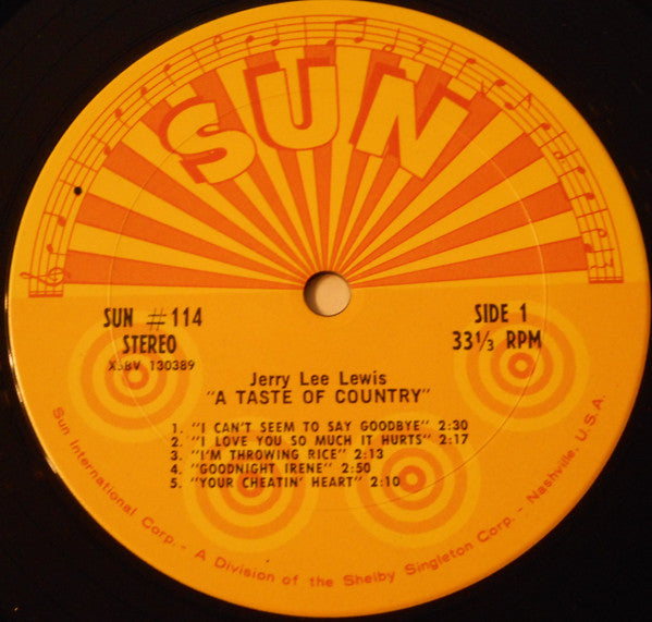 Lewis, Jerry Lee - A Taste Of Country (VG+) (Vinyl LP)