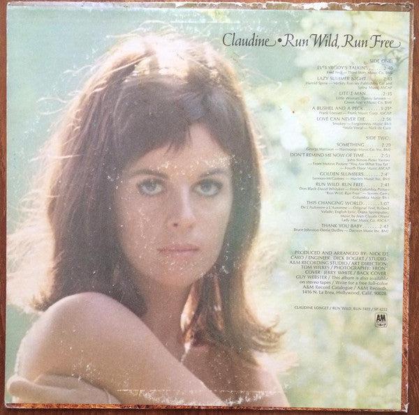 Longet, Claudine - Run Wild, Run Free (Vinyl, VG) (Vinyl LP)