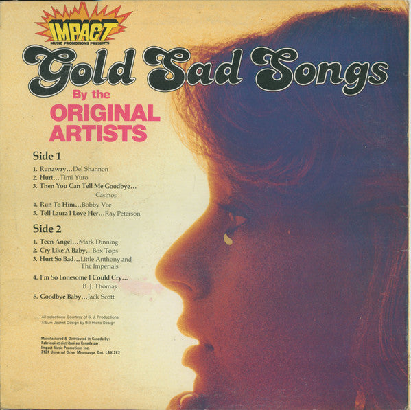 Various - Gold Sad Songs (Vinyl, VG+) (Vinyl LP)