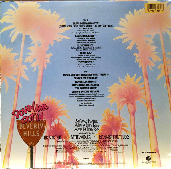 Down And Out In Beverly Hills (Original Motion Picture Soundtrack) (VG+) (Vinyl LP)