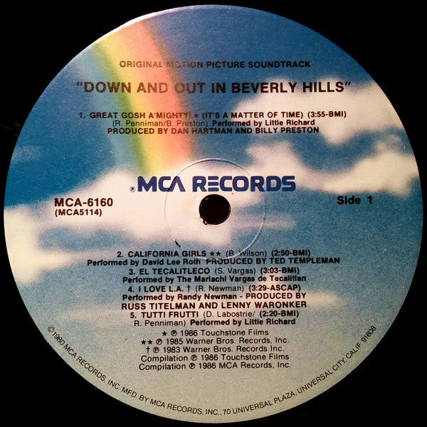 Down And Out In Beverly Hills (Original Motion Picture Soundtrack) (VG+) (Vinyl LP)