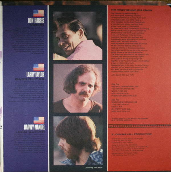 Mayall, John - U.S.A. Union (VG+) (Vinyl LP)