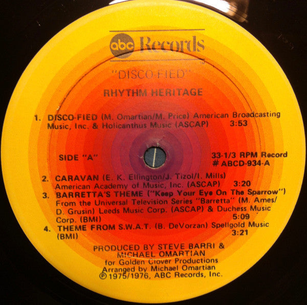 Rhythm Heritage - Disco-Fied (VG+) (Vinyl LP)