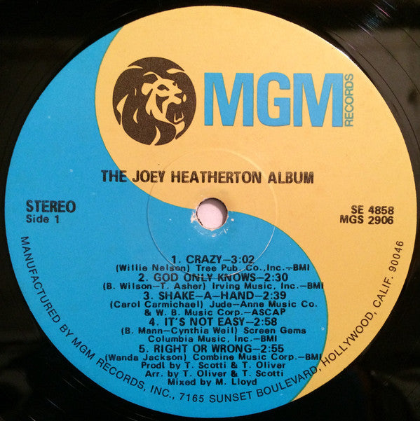 Heatherton. Joey - The Joey Heatherton Album (VG) (Vinyl LP)