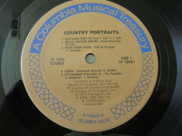 Various - Country Portraits (VG+) (Vinyl LP)