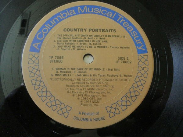 Various - Country Portraits (VG+) (Vinyl LP)
