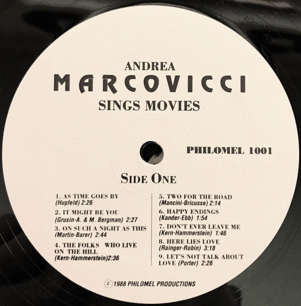 Marcovicci, Andrea - Andrea Marcovicci Sings Movies (VG+) (Vinyl LP)