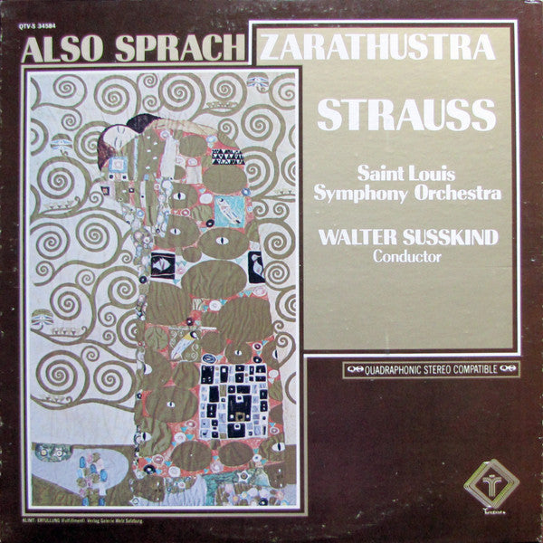 Strauss / Saint Louis Symphony Orchestra / Walter Susskind - Also Sprach Zarathustra (Vinyl, VG+) (Vinyl LP)