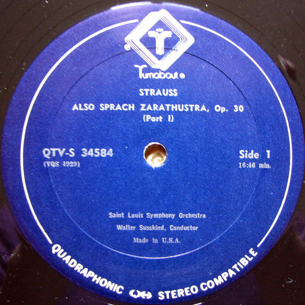 Strauss / Saint Louis Symphony Orchestra / Walter Susskind - Also Sprach Zarathustra (Vinyl, VG+) (Vinyl LP)