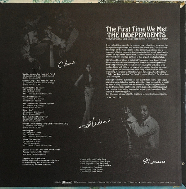 Independents - The First Time We Met (Vinyl, M) (Vinyl LP)