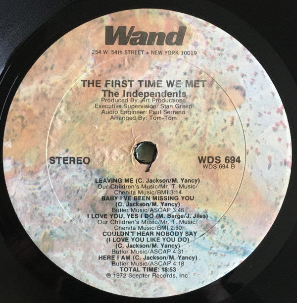 Independents - The First Time We Met (Vinyl, M) (Vinyl LP)