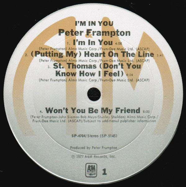 Frampton, Peter - I'm In You (Vinyl, VG+) (Vinyl LP)