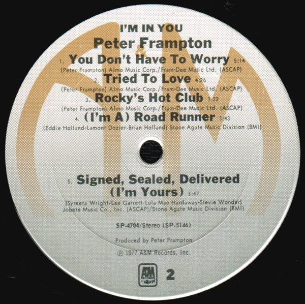 Frampton, Peter - I'm In You (Vinyl, VG+) (Vinyl LP)