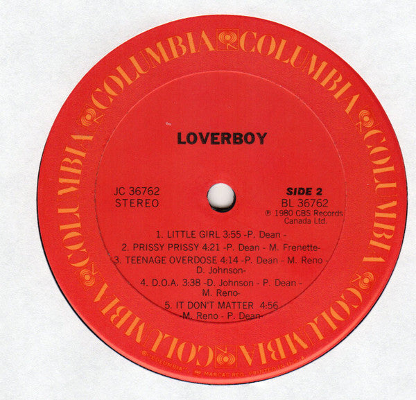 Loverboy - Loverboy (VG+) (Vinyl LP)