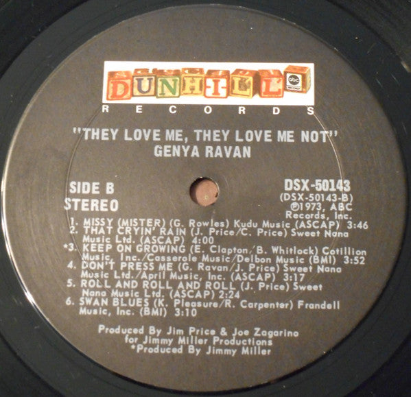 Ravan, Genya - They Love Me, They Love Me Not (VG) (Vinyl LP)