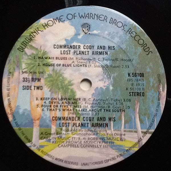 Commander Cody And His Lost Planet Airmen - Commander Cody And His Lost Planet Airmen (NM or M-) (Vinyl LP)
