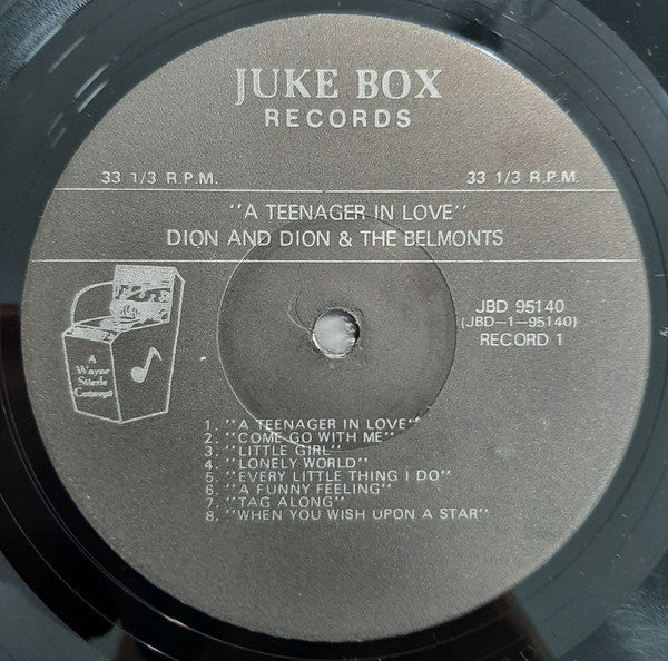 Dion & Dion & The Belmonts - A Teenager In Love (Vinyl, NM or M-) (Vinyl LP)