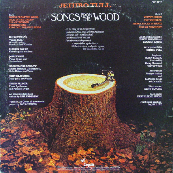 Jethro Tull - Songs From The Wood (Vinyl, VG+) (Vinyl LP)