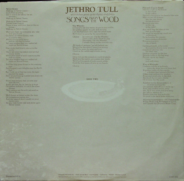 Jethro Tull - Songs From The Wood (Vinyl, VG+) (Vinyl LP)