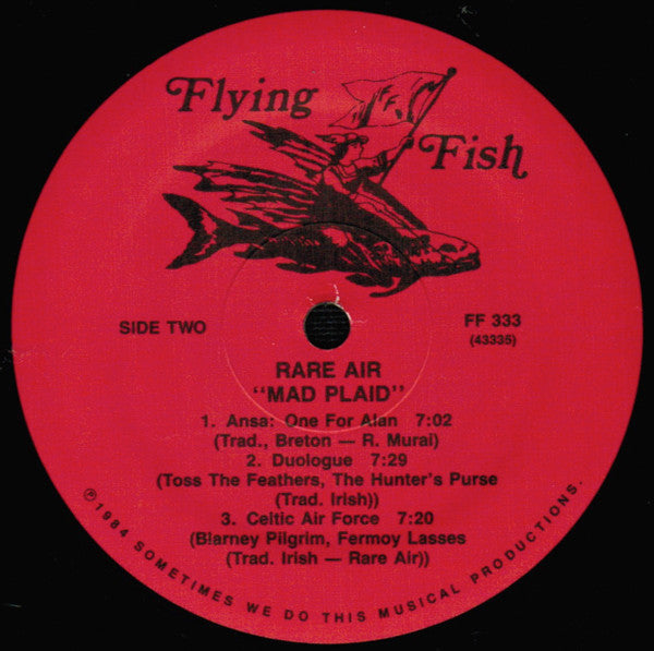 Rare Air - Mad Plaid (VG+) (Vinyl LP)