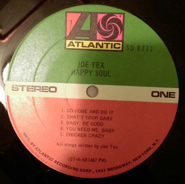 Tex, Joe - Happy Soul (VG) (Vinyl LP)