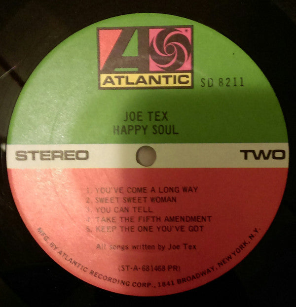 Tex, Joe - Happy Soul (VG) (Vinyl LP)