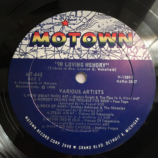 Various - In Loving Memory - A Tribute To Mrs. Loucye G. Wakefield (VG+) (Vinyl LP)
