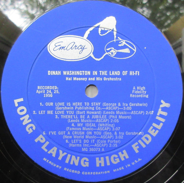 Dinah Washington - In The Land Of Hi-Fi (VG+) (Vinyl LP)