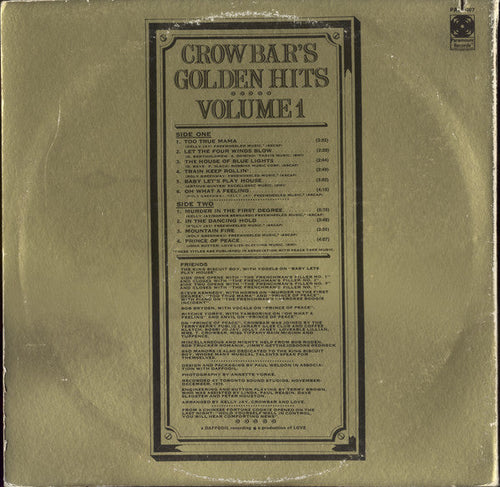 Crowbar - Bad Manors (Crowbar's Golden Hits, Volume 1) (VG) (Vinyl LP)
