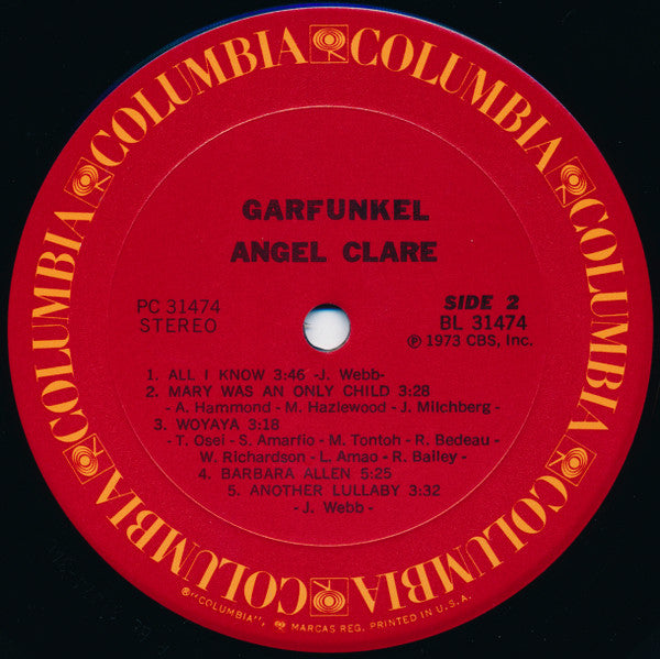 Garfunkel, Art - Angel Clare (VG+) (Vinyl LP)