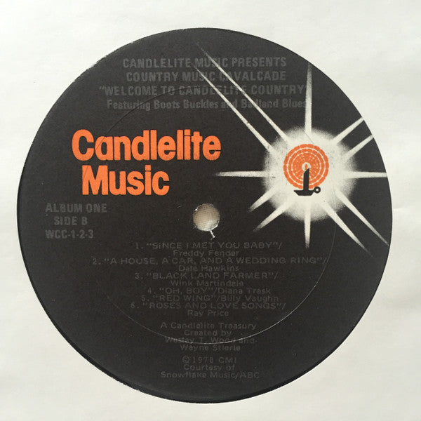 Various - Country Music Cavalcade - Welcome To Candlelite Country Featuring Boots, Buckles, And Badland Blues (VG+) (Vinyl LP)