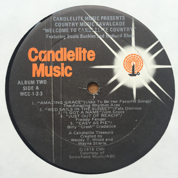 Various - Country Music Cavalcade - Welcome To Candlelite Country Featuring Boots, Buckles, And Badland Blues (VG+) (Vinyl LP)