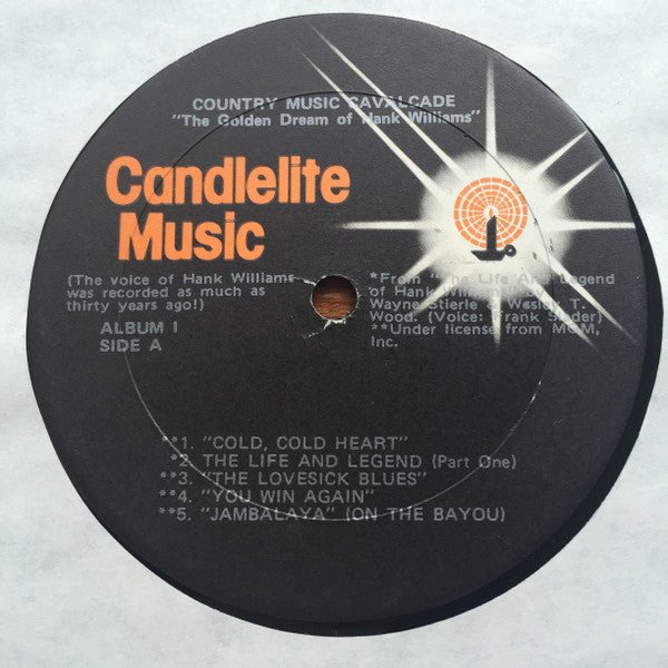 Williams, Hank - Country Music Cavalcade - The Golden Dream Of Hank Williams (VG+) (Vinyl LP)