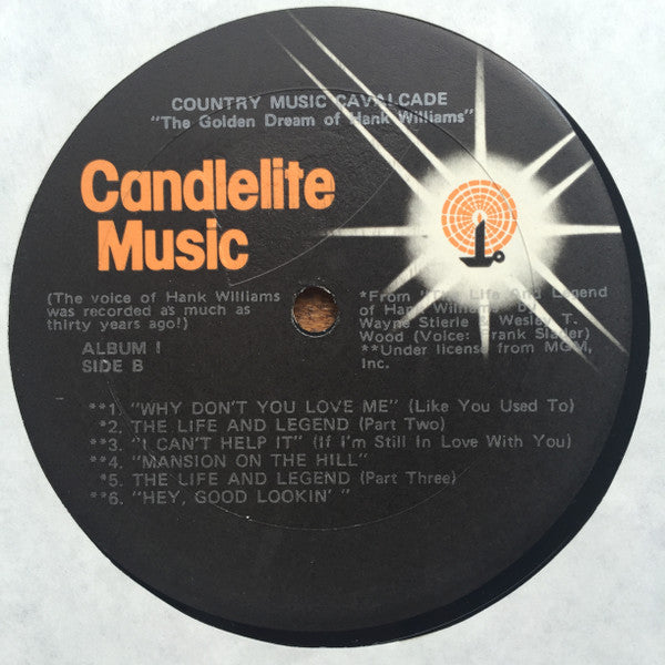 Williams, Hank - Country Music Cavalcade - The Golden Dream Of Hank Williams (VG+) (Vinyl LP)