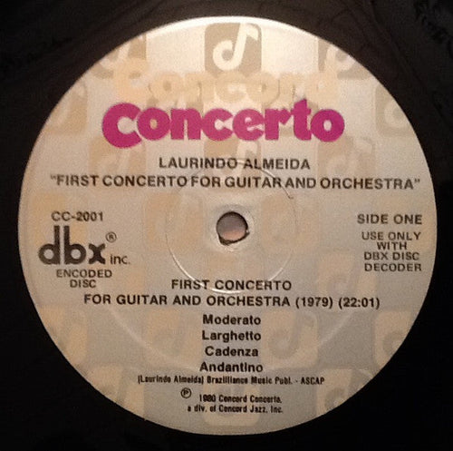 Almeida, Laurindo - First Concerto For Guitar & Orchestra  (Vinyl, VG) (Vinyl LP)