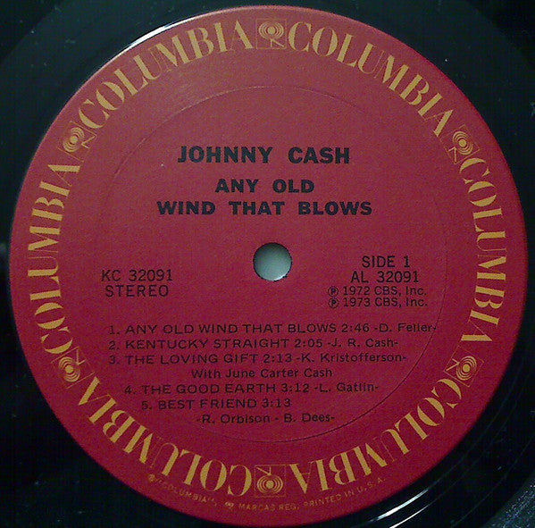 Cash, Johnny - Any Old Wind That Blows (Vinyl, VG) (Vinyl LP)