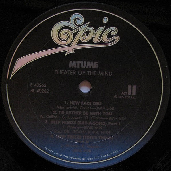 Mtume - Theater Of The Mind (VG+) (Vinyl LP)