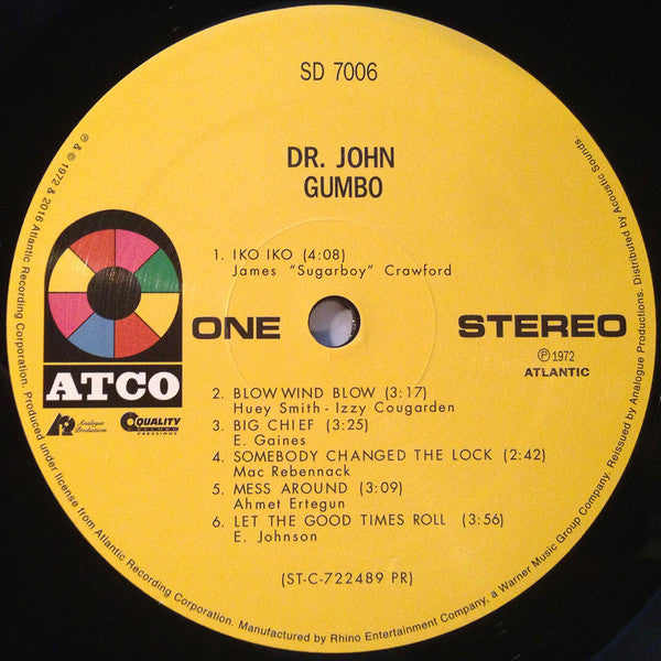Dr. John - Dr. John's Gumbo (Vinyl, VG+) (Vinyl LP)