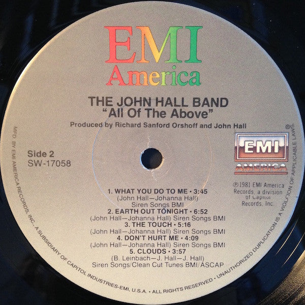 Hall, John Band - All Of The Above (Vinyl, VG+) (Vinyl LP)