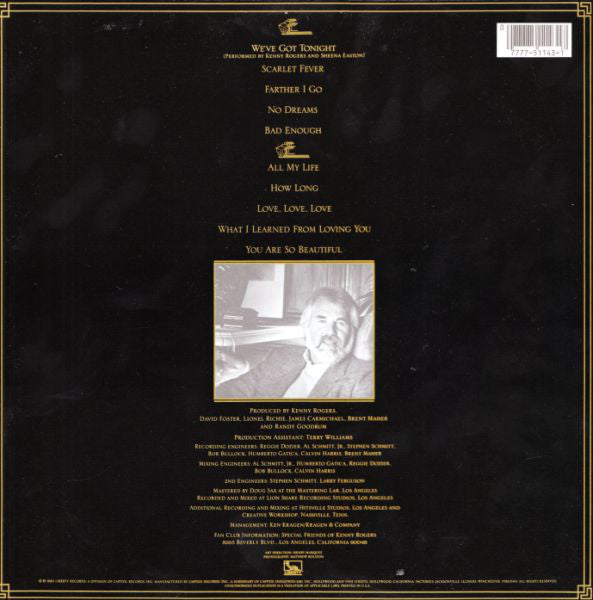 Rogers, Kenny - We've Got Tonight (Vinyl, M) (Vinyl LP)
