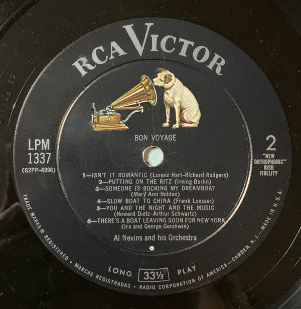 Nevins, Al And His Orchestra - Bon Voyage (VG+) (Vinyl LP)