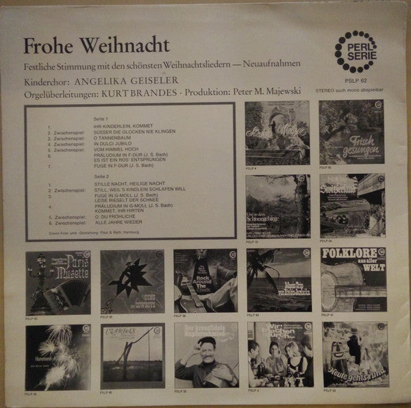 Kinderchor Angelika Geiseler - Frohe Weihnacht (VG+) (Vinyl LP)