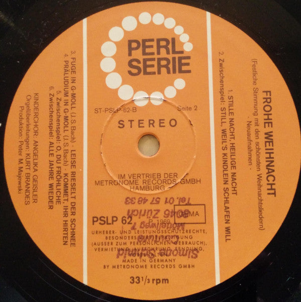 Kinderchor Angelika Geiseler - Frohe Weihnacht (VG+) (Vinyl LP)
