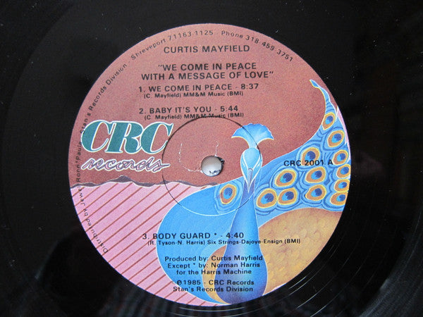 Mayfield, Curtis - We Come In Peace With A Message Of Love (VG+) (Vinyl LP)