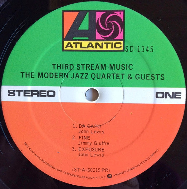 Modern Jazz Quartet & Guests: The Jimmy Giuffre Three* & The Beaux Arts String Quartet* - Third Stream Music (Vinyl, VG) (Vinyl LP)
