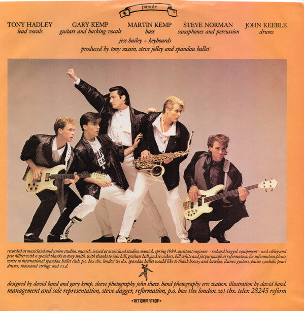 Spandau Ballet - Parade (NM or M-) (Vinyl LP)
