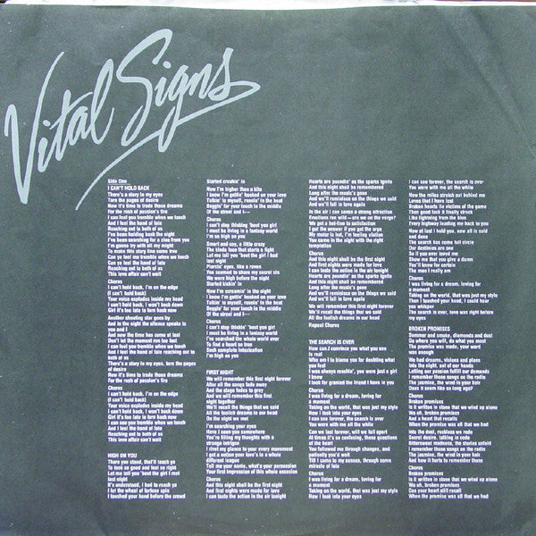Survivor - Vital Signs (VG+) (Vinyl LP)