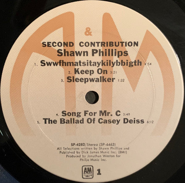 Phillips, Shawn - Second Contribution (VG+) (Vinyl LP)
